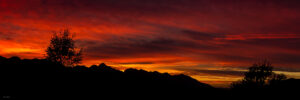 Coucher de soleil sur l'Ariège